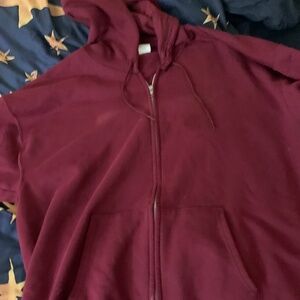 Hanes Burgundy Hoody 2XL